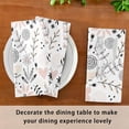 thumbnail image 6 of Coolnut Set of 4 Wildflowers Satin Napkin Square 20 Inches Table Napkins Soft Smooth Decorative Napkins for Wedding Banquet Party Decoration, 6 of 6