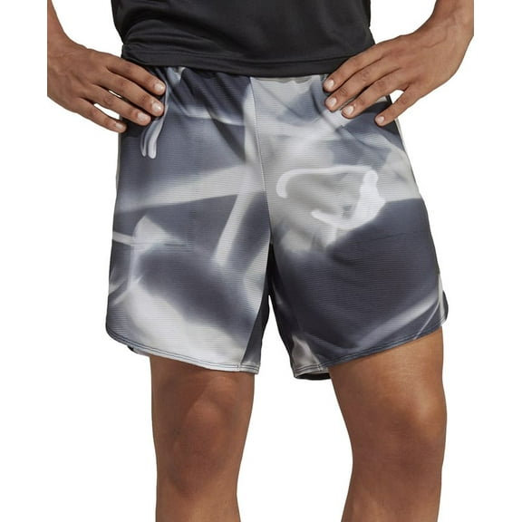 Adidas Men's Drt Heat.rdy Printed Performance Training Shorts Grey XL