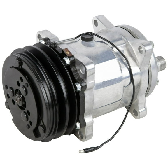 AC Compressor & 132mm A/C Clutch For Ford Motorhome & RV Replaces Sanden SD5H14 4536 6630 6676 - BuyAutoParts