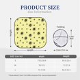 thumbnail image 3 of Windshield Sun Shade, Abstract Yellow Circles Foldable Car Sun Shade Windshield For Front, 2 Pieces, 3 of 4