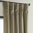 thumbnail image 6 of Half Price Drapes Museum Taupe Heritage Plush Velvet Room Darkening Curtains (1 Panel), 50W X 96L, 6 of 12