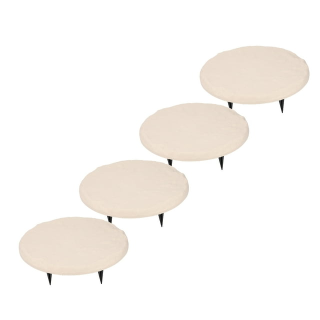 Pierres de Marche avec Piquets de Sol, 4 Pcs Pierres de Marche pour la Maison et le Jardin pour Allée Ou Sentier Extérieur, Pavé, Pierres de Marche d'Extérieur en Résine de Polypropylène Décoratives pour Pelouse, Sentier de Jardin