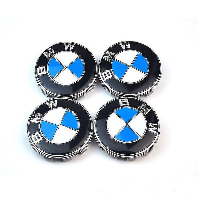 4-piece Car Wheel Cover, Bmw Logo 68mm Wheels, Center Wheel Cover Rim Logo Blue And White Rim Badge