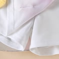 thumbnail image 6 of mgoYE Infant Girl Outfits Toddler Baby Girl Summer Clothes Cotton Ruffled Sleeve Shirt Tops and Shorts Set Outfits(Hot Pink,3-4 Years), 6 of 9