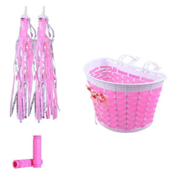 Scooter Streamers Princess Bike Basket Kids Girl Decorations Bikes Toddler Man Pink
