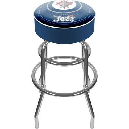 NHL 30 in. Padded Backless Swivel Bar Stool