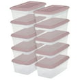 thumbnail image 1 of Sterilite Set Of (10) 5.7L Boxes - Pink, 1 of 5
