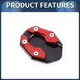 thumbnail image 6 of Unique Bargains Motorcycle Side Stand Plate Pad Motorbike Kickstand Pad with Wrench Aluminum Alloy Red 1 Set, 6 of 7