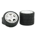 thumbnail image 1 of Rc Wheel Tires Rc Flat Wheel Rc Tyre 4PCS 1/10 RC Wheel Tires With Hub Fin Plastics Rubber RC Flat Wheel For Car Upgrade Parts, 1 of 8