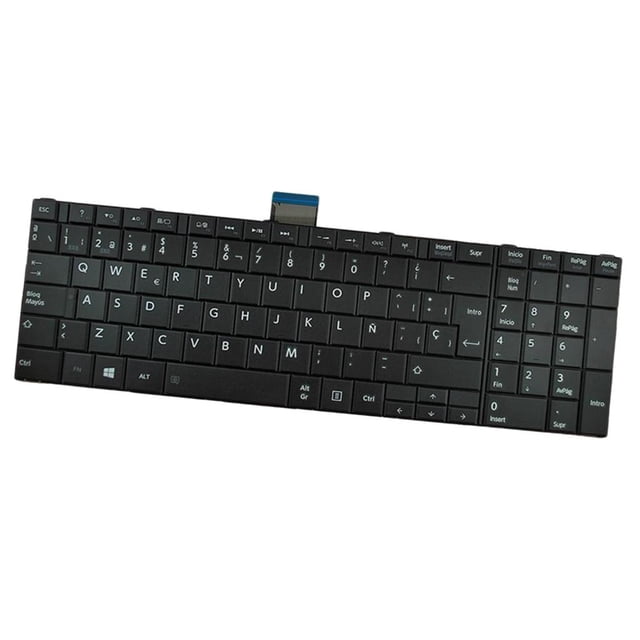 de repuesto en español para de portátil, tec de repuesto para C850 shamjiam Teclado portátil de reemplazo