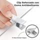 thumbnail image 4 of MAGMALIFE Set de 30 Ganchos de Terciopelo Negros con Pinza Ajustable, 42 cm, Ganchos Antideslizantes y Resistentes, con Gancho Giratorio, Ideal para Pantalones, Faldas, Jeans y Camisas, 4 of 8