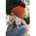 thumbnail image 7 of Cable Knit Pom Beanie, 7 of 7