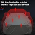 thumbnail image 6 of Car Cover Waterproof All Weather for Automobiles, Snowproof UV Protection Windproof Outdoor Full car Cover, Universal Fit for Sedan, 6 of 9
