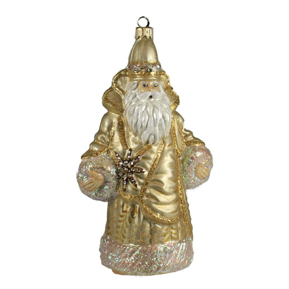 Holiday Ornament Oh Holy Night Glass Christmas Couture Santa Poland Lcc18006