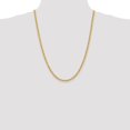 thumbnail image 2 of Diamond2Deal 10K Yellow Gold 4 mm Regular Rope Chain Necklace for Mens 24", 2 of 6