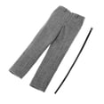 thumbnail image 4 of Ropa de Figura de acción Zulema pantalones clásicos de 1/6 de tela aptos para muñecas gris, 4 of 8