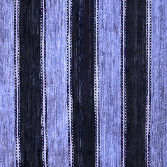 Ahgly Company Indoor Square Abstract Blue Modern Area Rugs, 4' Square