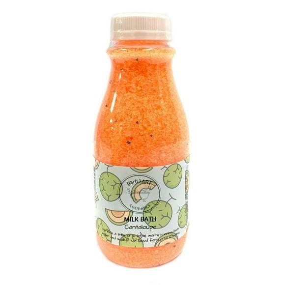 Garb2Art Milk Bath Body Bomb Fizzies with Organic All Natural Ingredients, Cantaloupe