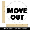 thumbnail image 2 of Move Out Bold Text Home House Self-Inking Rubber Stamp Ink Stamper - Pink Ink - Medium 1 Inch, 2 of 7