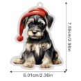 thumbnail image 3 of Adorno Navideño Colgante Con Forma De Perro Acrílico Plano Para Decorar El Árbol De Navidad Y El Hogar., 3 of 4