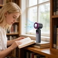 thumbnail image 4 of Portable Fan Quick Handheld Fan With Hanging Strap 199 Speed Settings Three In Handheld Desk/nose Hanging Fan Powered By Rechargeable Battery Suitable For Summer Travel, 4 of 5