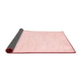 thumbnail image 2 of Ahgly Company Indoor Round Solid Red Modern Area Rugs, 4' Round, 2 of 4