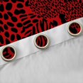 thumbnail image 4 of Manfei Cheetah Leopard Print Curtains Pack of 2 (42x84 Each), Chic Red Abstract Ombre Curtains Blackout, Modern Fashion Style Bedroom Curtains, Black Out Curtains Decor, 4 of 6