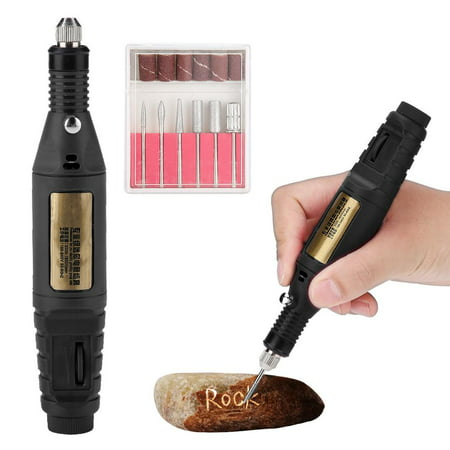 HERCHR Electric Engraver Pen, DIY Electric Engraving Drilling Engraver Pen Carve Tool for Jewelry Wood Nail US Plug, Electric Engraver