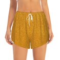 thumbnail image 2 of Daiia Gold Glitter Pattern Women's 2 in 1 Running Shorts - Lightweight Athletic Workout Gym Yoga Shorts Liner with Phone Pockets-XX-Large, 2 of 7