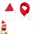 thumbnail image 1 of Disfraz de gato de Navidad Sombrero de Papá Noel con bufanda Gatito Disfraz de Navidad Disfraz de mascota Traje de Papá Noel para gatito, cachorro MFZFUKR CPB-DE-LYY1949-2, 1 of 5