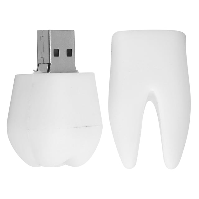 U Disk USB2.0 Forma De Diente Tridimensional Práctico Regalo De Almacenamiento De Datos Para Computadoras De Escritorio, Portátiles, Tabletas