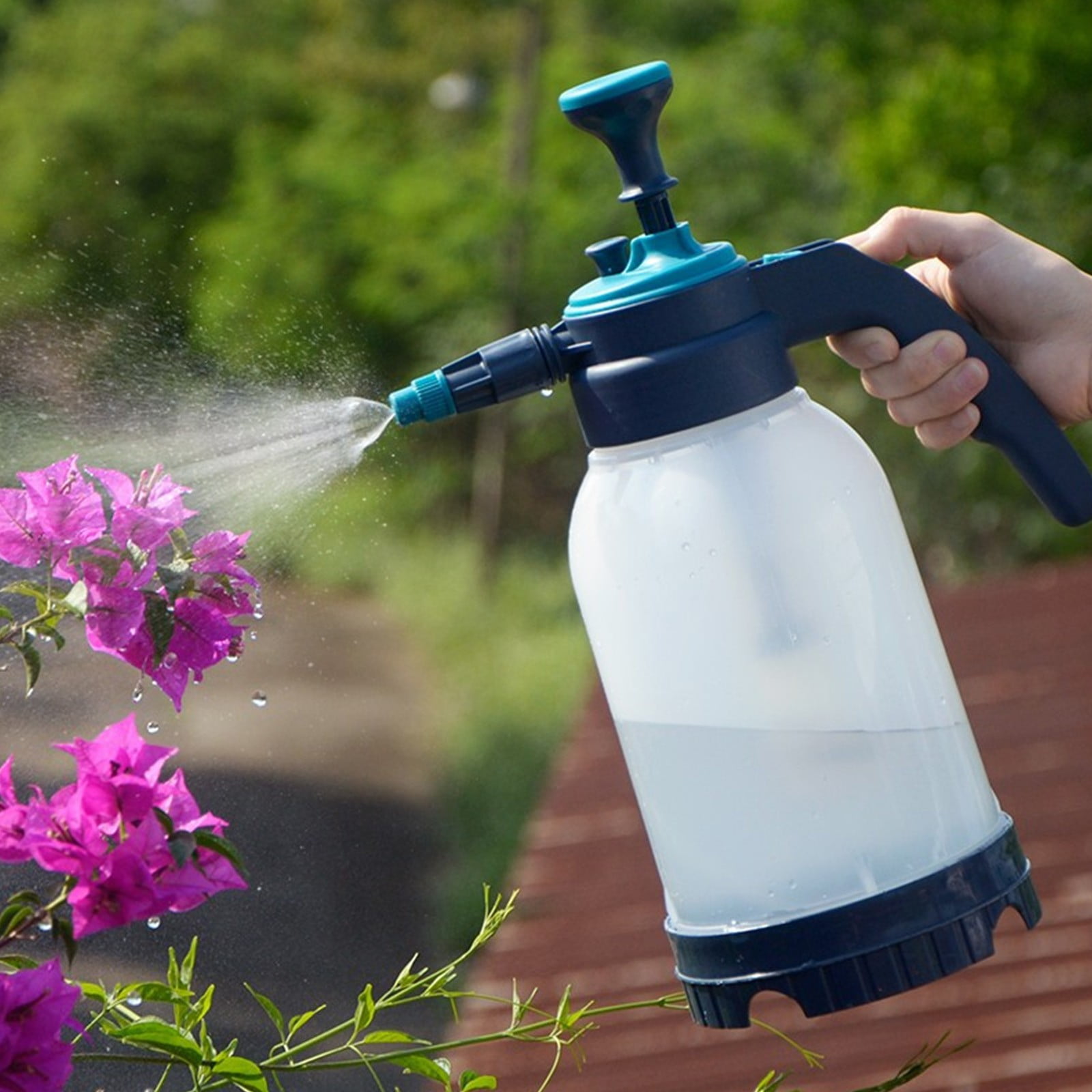 Watering Can Small Watering Can for Indoor Plants Household Car Wash Foam Watering Can Appliance Car Brush Special Pa Pot Pump High Pressure Atomizing Cleaning Spray