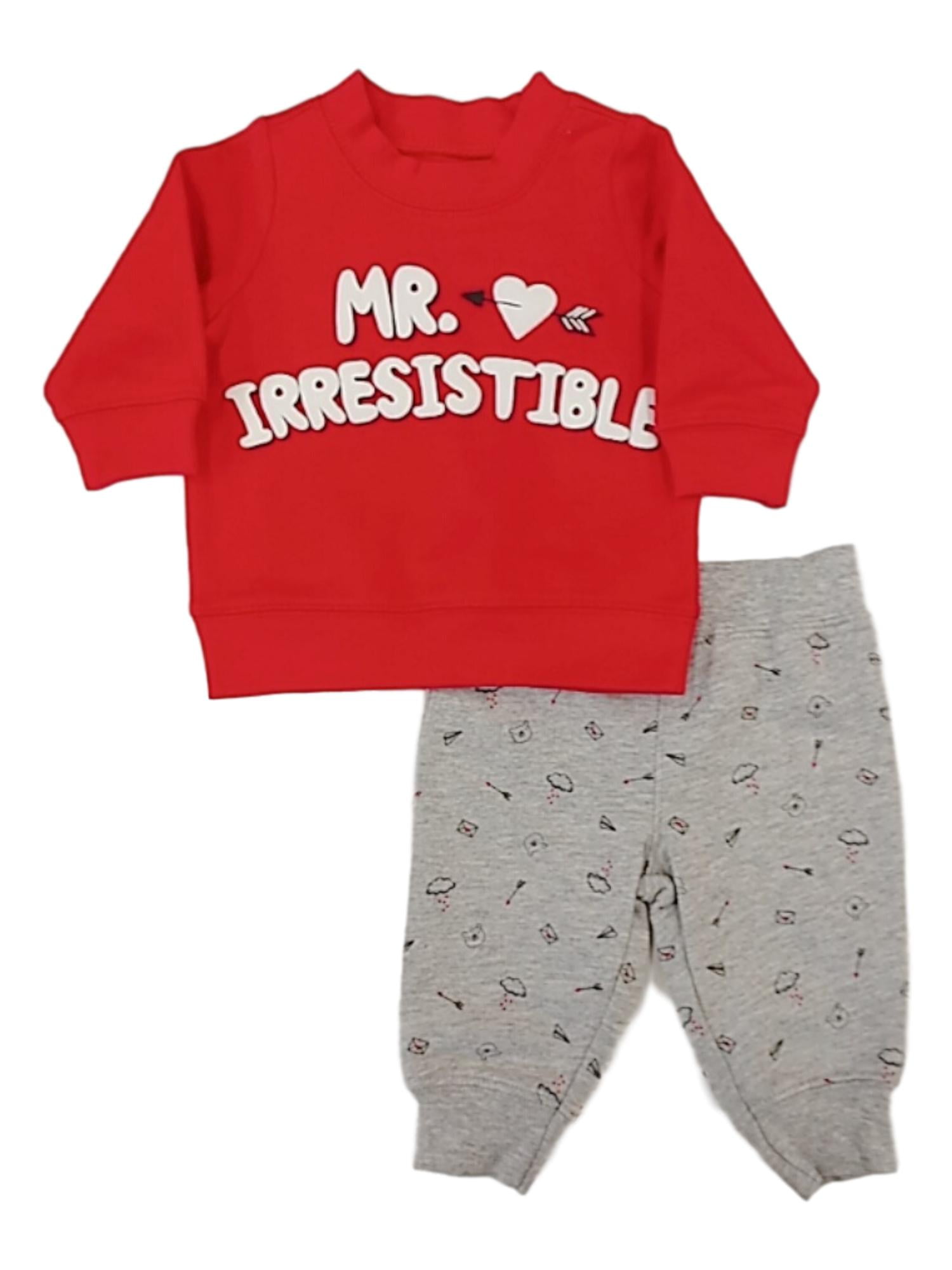 Infant Boys Mr Irresistible Valentines Day Baby Bodysuit