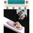 thumbnail image 4 of Children's Slippers Cute Beach Water Figure Slippers Boys And Girls Shower Pool Summer Slipper Black Flower, 4 of 5
