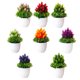 thumbnail image 1 of 8 piezas de plantas de simulación en maceta, plantas verdes, bonsái, plantas decorativas para el hogar, bonsái de escritorio, flores de plástico, bonsái, 1 of 5