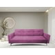 thumbnail image 2 of Sofá Cama Reclinable Paris Terciopelo Rosa, Brazos movibles, Futon 3 Posiciones Barbie EL BAZAR STORE Moderno abotonado, 2 of 8