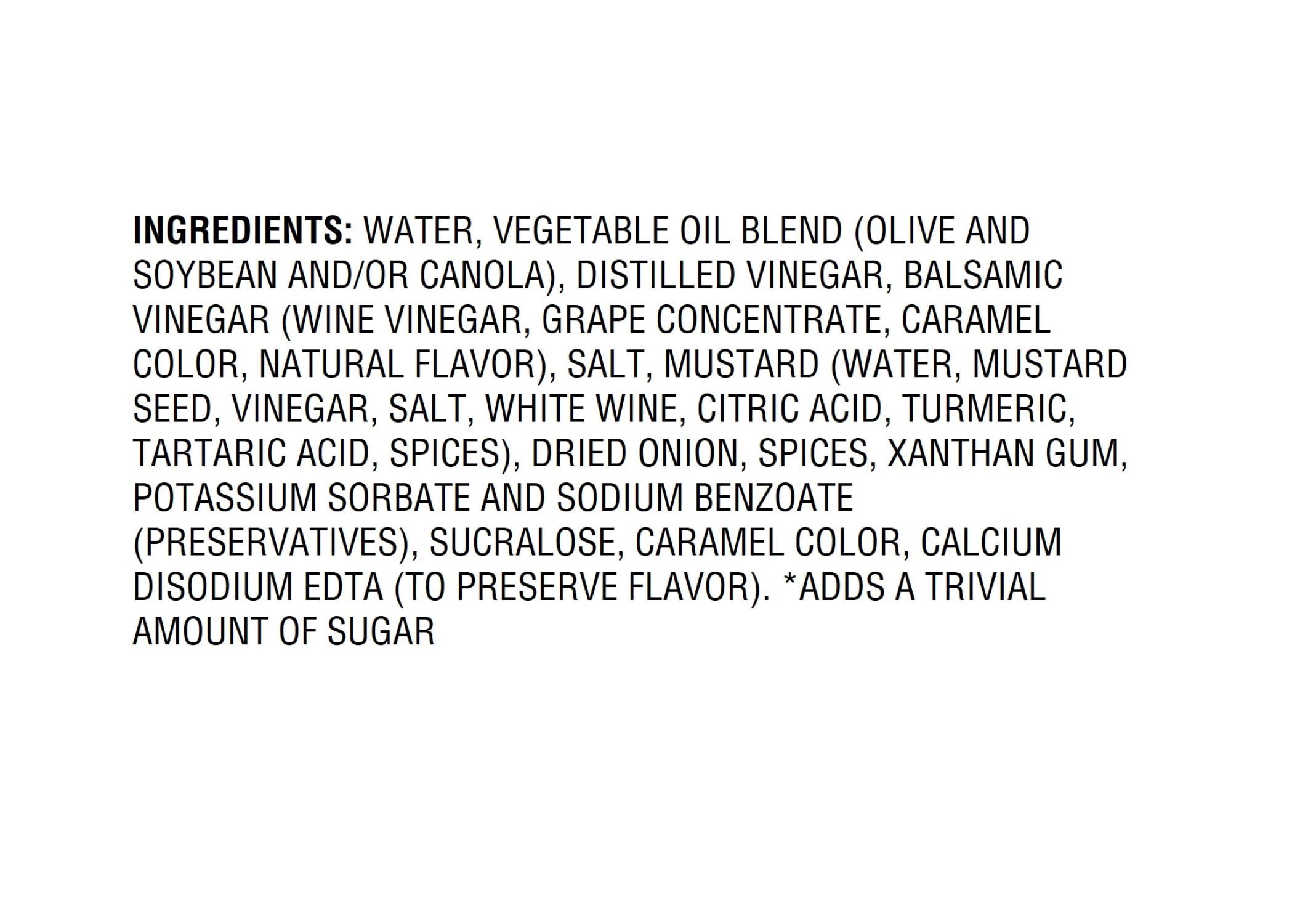 G Hughes Zero Sugar Balsamic Vinaigrette Salad Dressing, 12 fl oz