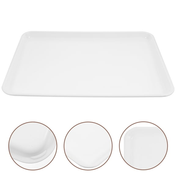 Kitandove Multi-Function Fruit Plate White Restaurant 1Set 15.0X11.0X1.2In