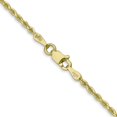 thumbnail image 3 of 10K Gold 2mm Diamond Cut Rope Chain 24", 3 of 4