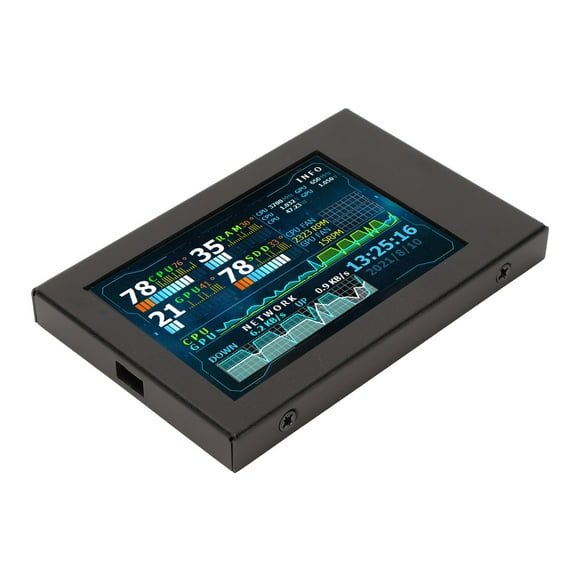 PC Sensor Panel Display, Computer Temp Monitor Multi System Support for Home for