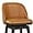 Whiskey Brown, variant on Dycanpo Swivel Bar Stools, 26" Counter Height Bar Stools with Back & Footrest for Kitchen, Brown