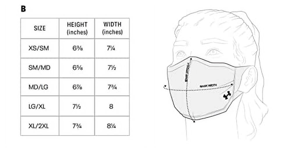 Under Armour Adult Unisex UA Sports Mask + ISO-Chill Face Mask