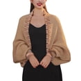 thumbnail image 1 of Versatile Rainbow Knit Cardigan Sweater Shawl, 1 of 3