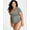 Dusty Olive, variant on Plus Size Bodycon Scoop Neck Bodysuit Library Oatmeal 3X