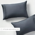 thumbnail image 6 of Noble Linens 2 Piece Pillow Case Set, Stone, King, 6 of 11