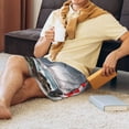 thumbnail image 2 of Daiia 3d Lighthouse in the Surf Mens Woven Stretch Pajama Short,Short Pajama Pants-X-Large, 2 of 7