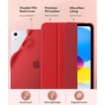 thumbnail image 4 of Funda MoKo para el nuevo iPad 11.ª generación 2025/10.ª generación 2022, color rojo, 4 of 8