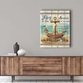 thumbnail image 4 of Anchor Cross Wall Art Christian Pictures Wall Decor Beach Nautical Coastal Painting Bible Verse Wall Art for Bedroom Bathroom Living Room Scripture Artwork Framed 12"x16", 4 of 6