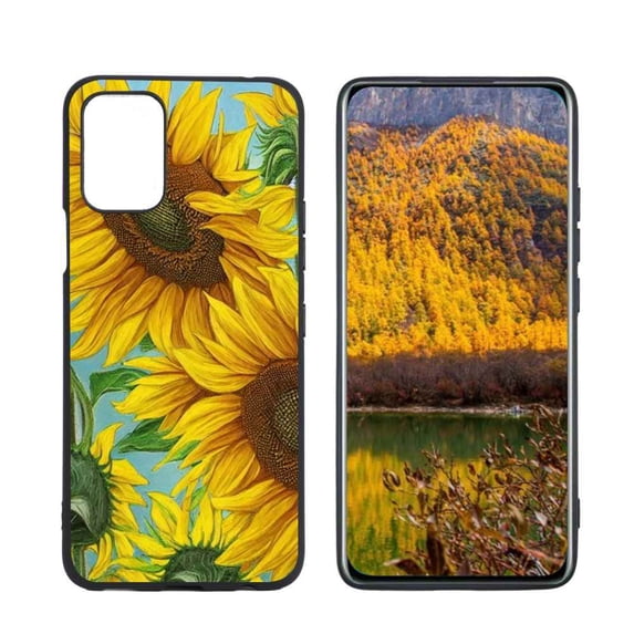 Compatible with LG K53 Phone Case, Sunflowers-1 Case Men Women, Flexible Silicone Shockproof Case for LG K53