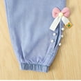thumbnail image 6 of Chenyin Kids Toddler Girls Jeans Lantern Pants Baby Spring Summer Anti-Mosquito Trousers Loose Denim Casual Bloomers Pants for Girls 1-6 Years, 6 of 10